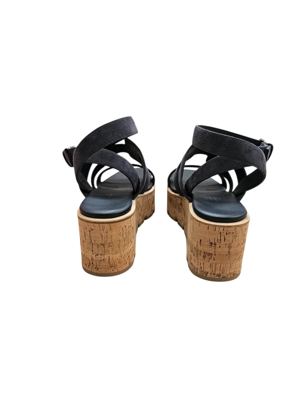 Hermès Havane 30 Cork Platform Sandals – Bleu Céleste Suede – Size 38 NIB